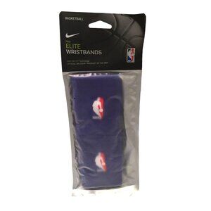 NIKE ELITE NBA BASKETBALL ROYAL BLUE WRISTBANDS Set of 2